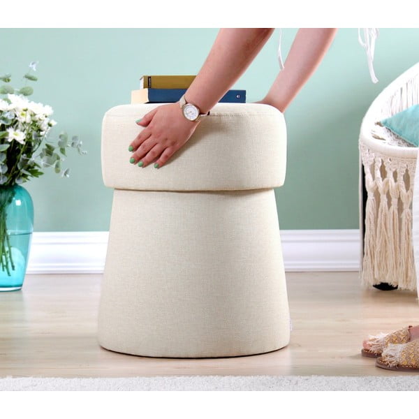 Krémszínű puff Beans – Artie-image-3
