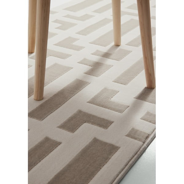 Szürke-krémszínű futószőnyeg 80x240 cm Perles Onyx – Elle Decoration-image-4