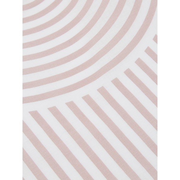 Arcs rózsaszín-fehér egyszemélyes ranforce-pamut ágyneműhuzat, 155 x 220 cm - Westwing Collection-image-3