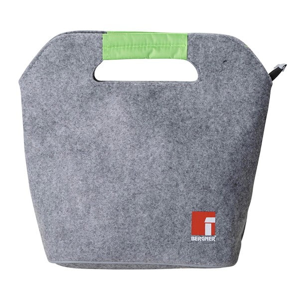 Business szürke-zöld ételhordó doboz, evőeszközzel és táskával - Bergner