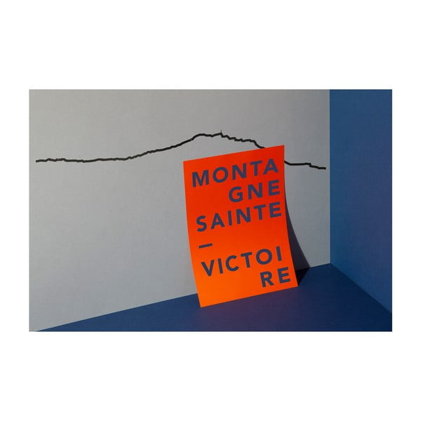 Sainte Victoire fekete város sziluett - The Line