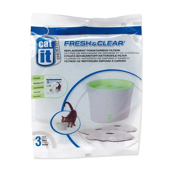 Szűrő szett itatókútba macskáknak 3 db-os  Catit Fresh&Clear – Plaček Pet Products