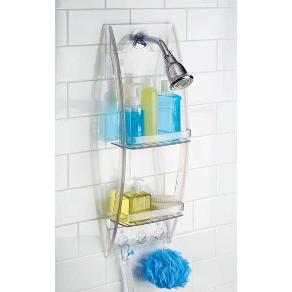 Átlátszó felakasztható fürdőszobapolc, 23 x 73 cm - iDesign-image-1