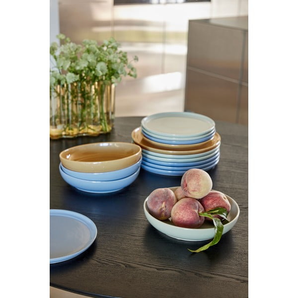 Krémszínű  agyagkerámia desszertes tányér ø 23 cm Amare – Hübsch-image-1