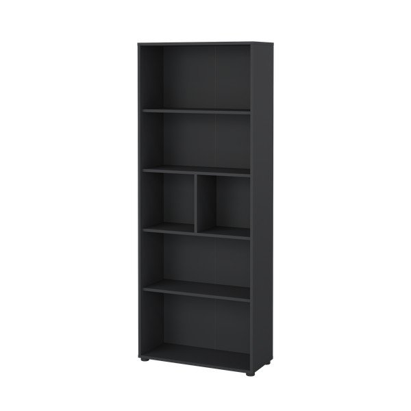 Antracitszürke könyvespolc 80x205 cm Sign – Tvilum-image-3