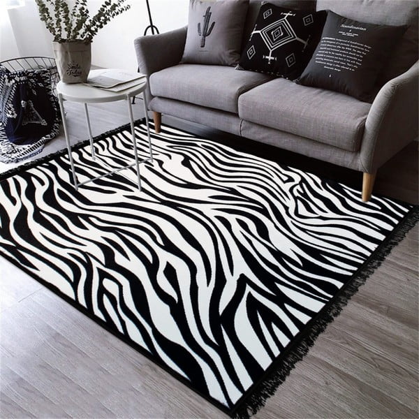 Doube Sided Rug Zebra kétoldalas mosható szőnyeg, 160 x 250 cm - Kate Louise-image-1