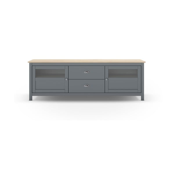 Szürkészöld borovi fenyő TV-állvány 180x59x40 cm Misti – Marckeric