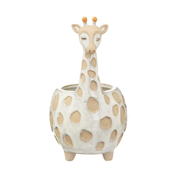 Gina Giraffe fehér-bézs kaspó, ø 7,5 cm - Sass & Belle-image-2