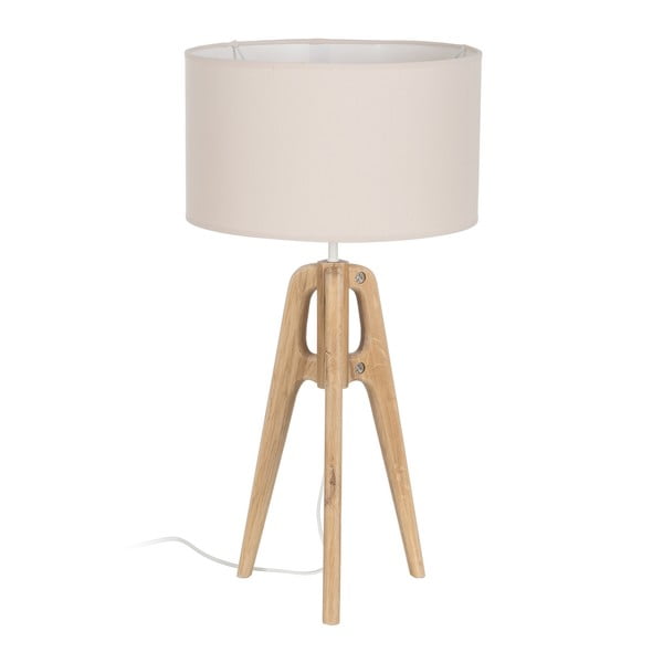Krémszínű asztali lámpa textil búrával (magasság 67 cm) – Ixia