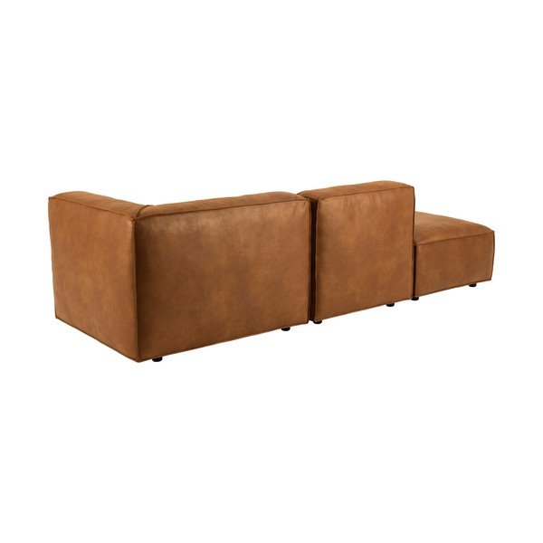 Konyakbarna bőrutánzat heverő (jobb oldali) Fairfield Kentucky – Bonami Selection-image-4