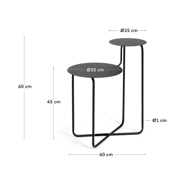Vidalita fekete fém tárolóasztal - Kave Home-image-3