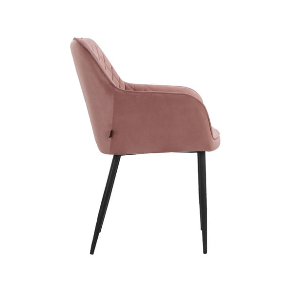Világos rózsaszín kárpitozott étkezőfotel szett 2 db-os Elvira – Støraa-image-3