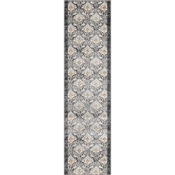 Sötétszürke-elefántcsont színű futószőnyeg 80x300 cm Soft Viskan – FD