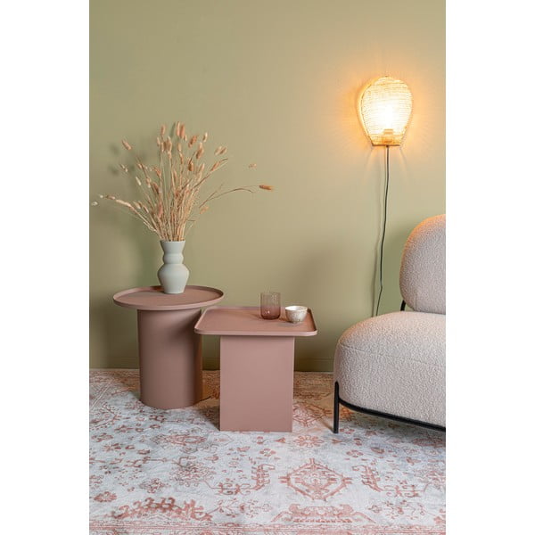 Fém kerek tárolóasztal ø 45,5 cm Sverre – White Label-image-2