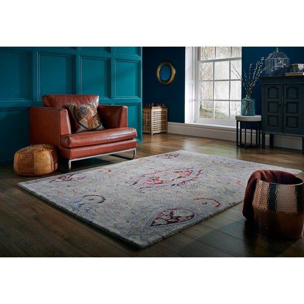 Persian Fusion bézs kézzel szőtt szőnyeg, 120 x 170 cm - Flair Rugs-image-2