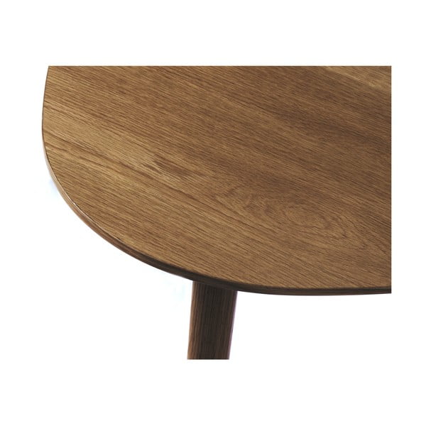 Barna dohányzóasztal szett tölgyfa dekorral  2 db-os 70x100 cm Adda – Unique Furniture-image-4