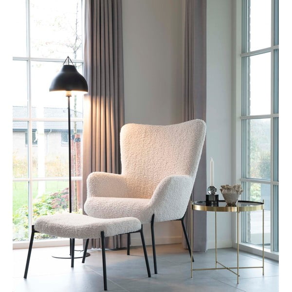 Kerek aranyszínű dohányzóasztal ø 48 cm Venezia - House Nordic-image-1