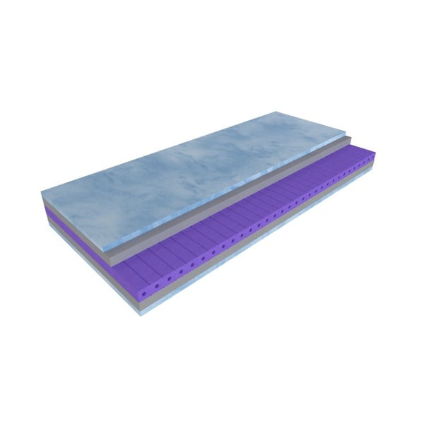 Közepes keménységű hab matrac 200x200 cm Blue magic – Materasso-image-3
