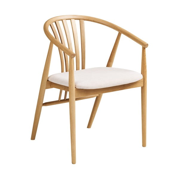 Natúr színű tölgyfa karfás étkezőszék Agustin – House Nordic