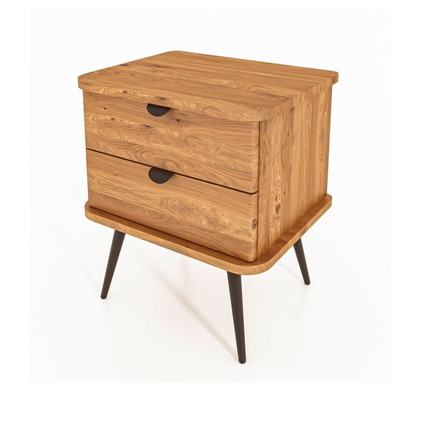 Natúr színű tölgyfa éjjeliszekrény Kula – The Beds-image-3