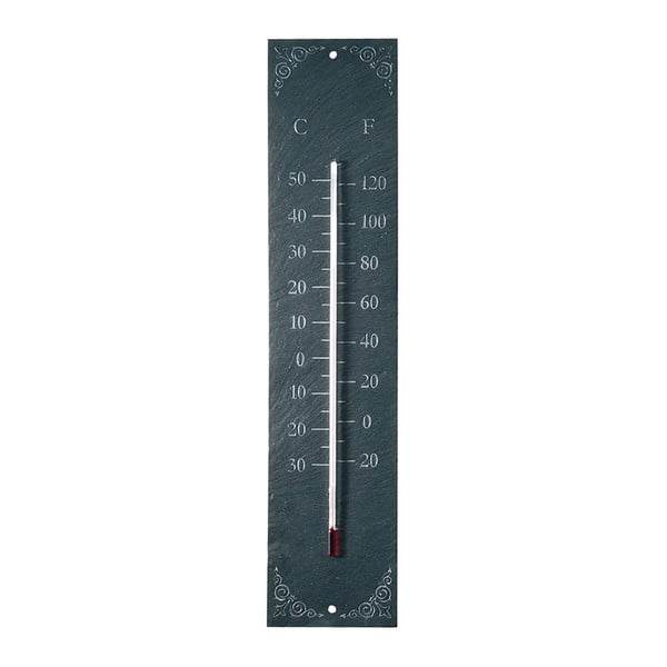 Felakasztható kültéri pala hőmérő - 45 x 10 cm - Ego Dekor