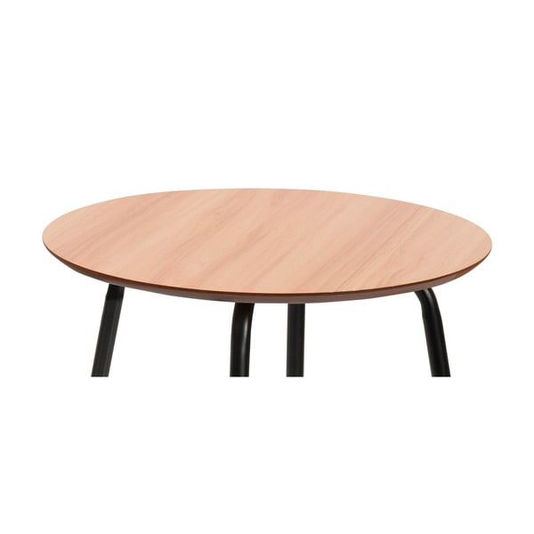 Natúr színű kerek dohányzóasztal szett 2 db-os ø 55 cm Luke – Bonami Essentials-image-4