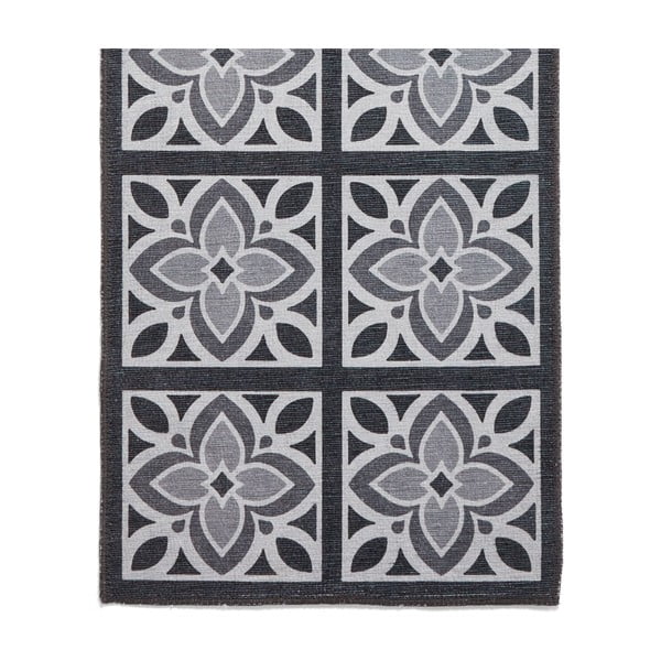Sötétszürke mosható futószőnyeg 76x230 cm Victoria Grey – Think Rugs-image-4