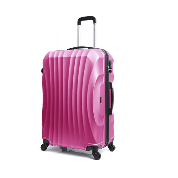 Moscou-e rózsaszín gurulós bőrönd, 30 l - Hero-image-2