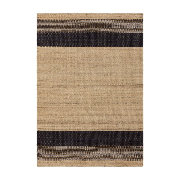 Fekete-bézs kétoldalas kézi szövésű juta szőnyeg 160x230 cm Cedar – Asiatic Carpets