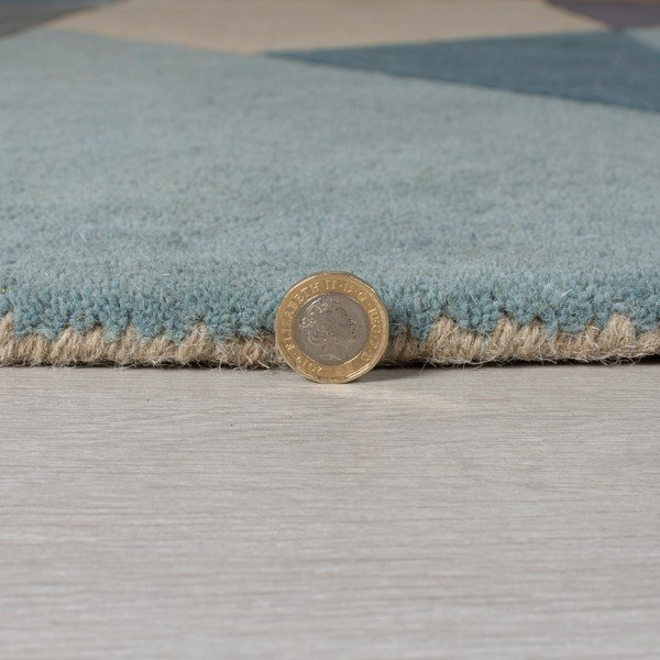 Kék-bézs gyapjú szőnyeg 230x160 cm Arlo Harper - Flair Rugs-image-2
