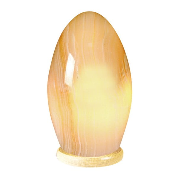 Egg asztali ónixkő lámpa, magassága 15 cm - Naeve