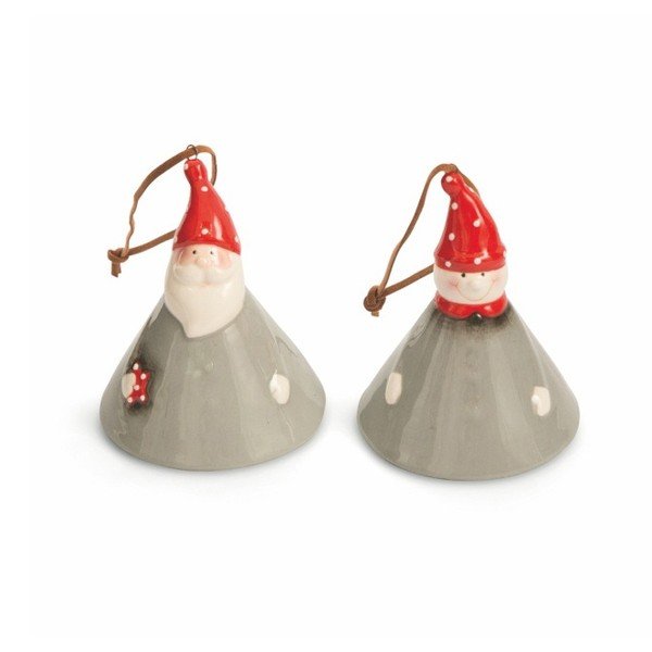 XMAS Appendini Campanella Grigi 2 darabos felakasztható karácsonyi dekorációs szett - Villa d'Este