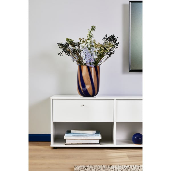 Fehér TV-állvány 214x45 cm Mistral – Hammel Furniture-image-3