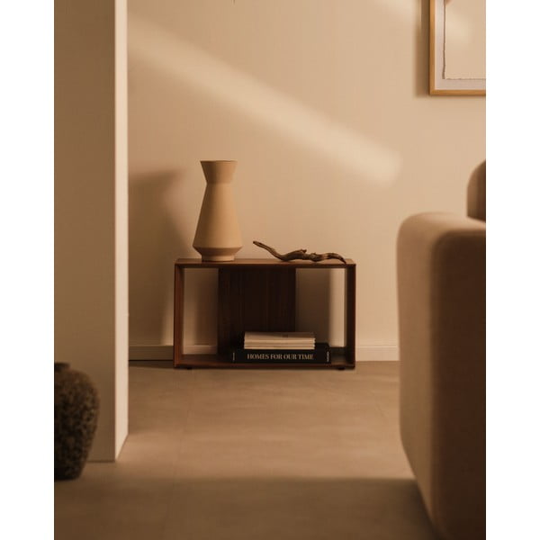 Natúr színű moduláris polcrendszer diófa dekorral 67x38 cm Litto – Kave Home-image-1