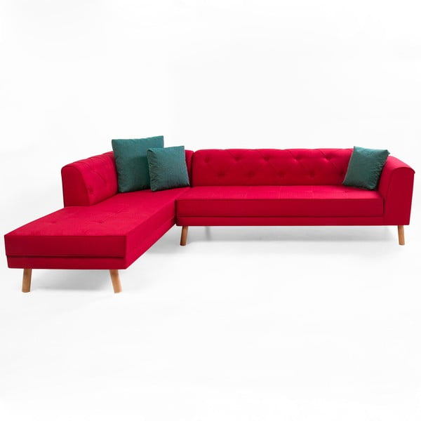 Home Anna piros kanapé, bal sarok - Balcab