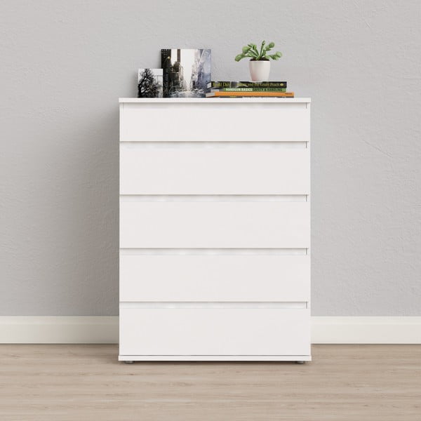 Fehér magas komód 77x107 cm Nova – Tvilum-image-4