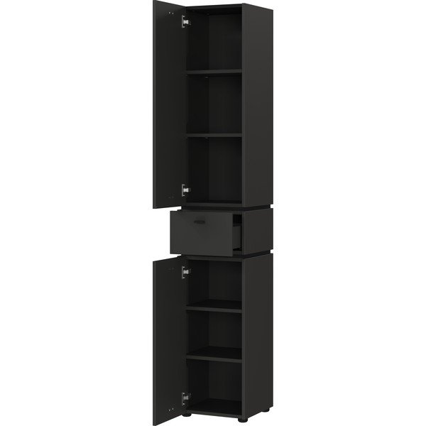 Antracitszürke magas fürdőszoba szekrény 34x189 cm Modesto – Germania-image-2