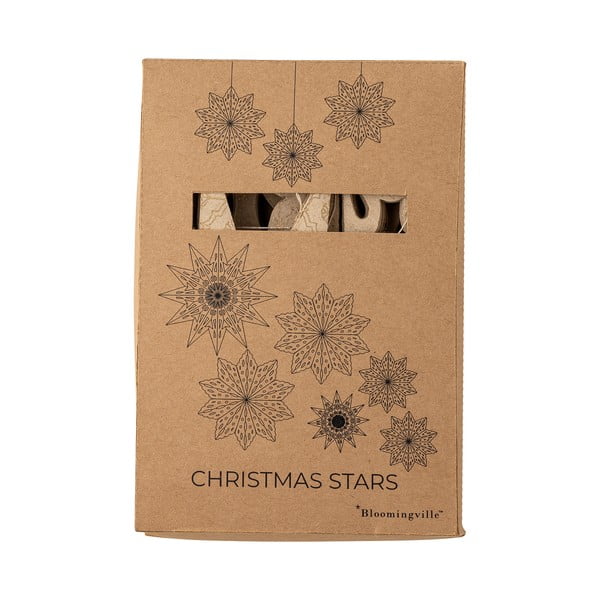 Papír karácsonyi függődísz készlet 6 db-os Star – Bloomingville-image-2