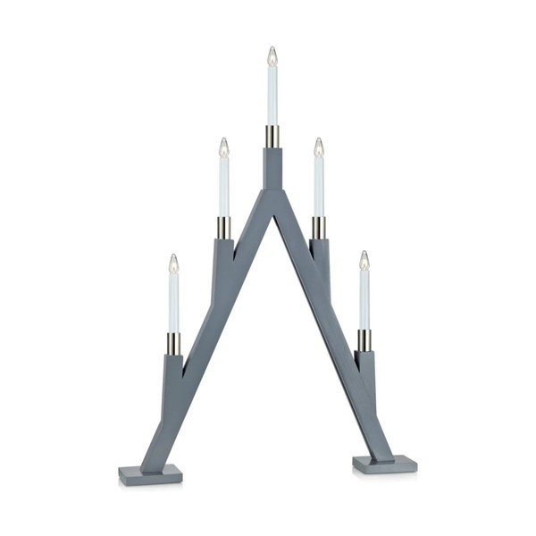 Szürke fénydekoráció karácsonyi mintával Bjurfors – Markslöjd