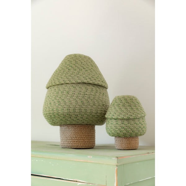 Zöld textil játéktároló kosár ø 25x36 cm Big Tree – Lorena Canals-image-2