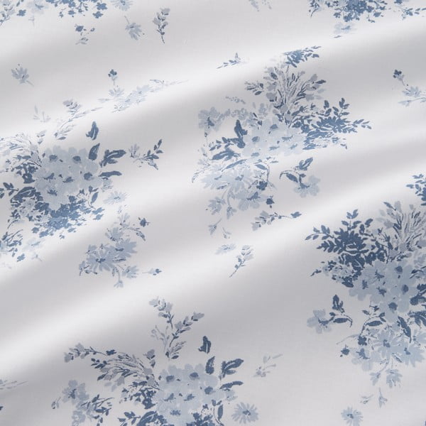 Fehér-kék kétszemélyes hosszabbított ágyneműhuzat 230x220 cm Lucie Floral Frill – Catherine Lansfield-image-4