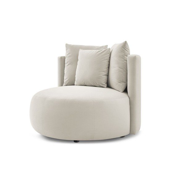 Bézs bársony fotel Cesar – Bobochic Paris