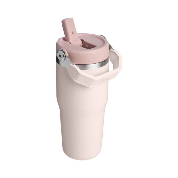 Világos rózsaszín rozsdamentes acél termosz 410 ml IceFlow™ Flip Straw 2.0 Tumbler Rose Quartz – Stanley-image-2