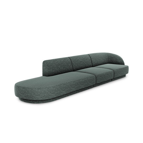 Sötétzöld kanapé 302 cm Miley – Micadoni Home-image-3