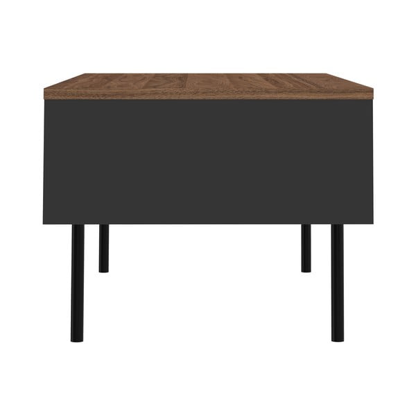 Dohányzóasztal tölgyfa dekoros asztallappal 100x50 cm Radio - TemaHome-image-3