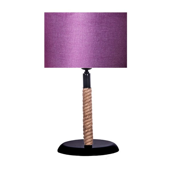 Rope asztali lámpa, lila lámpabúrával - Kate Louise