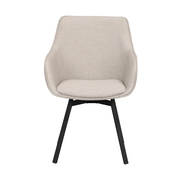 Bézs kárpitozott étkezőfotel szett 2 db-os Alison – Rowico-image-2