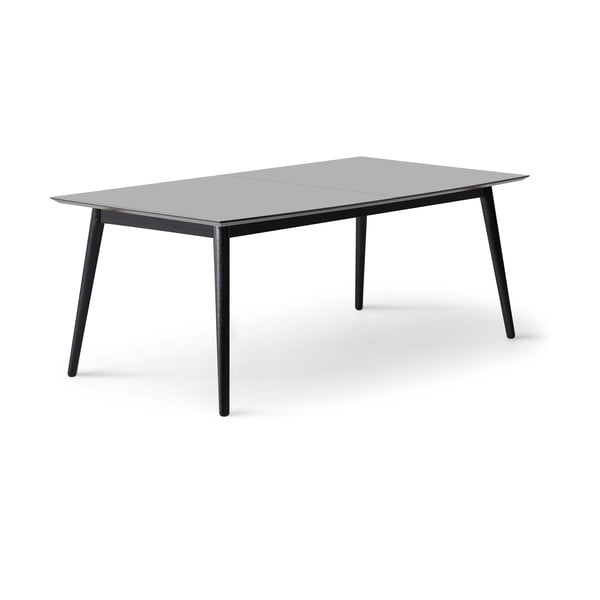 Fekete-antracitszürke bővíthető étkezőasztal 100x210 cm Meza – Hammel Furniture