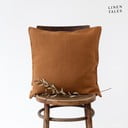 Len párnahuzat 45x45 cm Hazelnut – Linen Tales