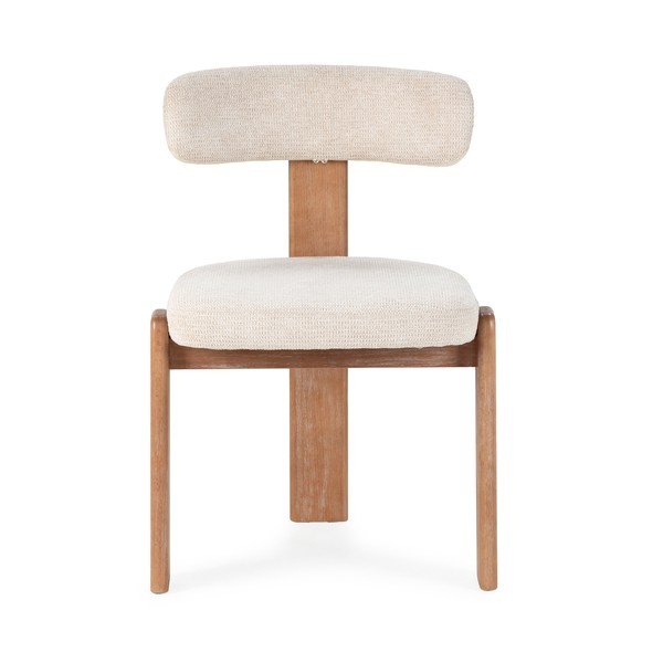 Krémszínű kárpitozott étkezőszék szett 2 db-os Nadia – MOME